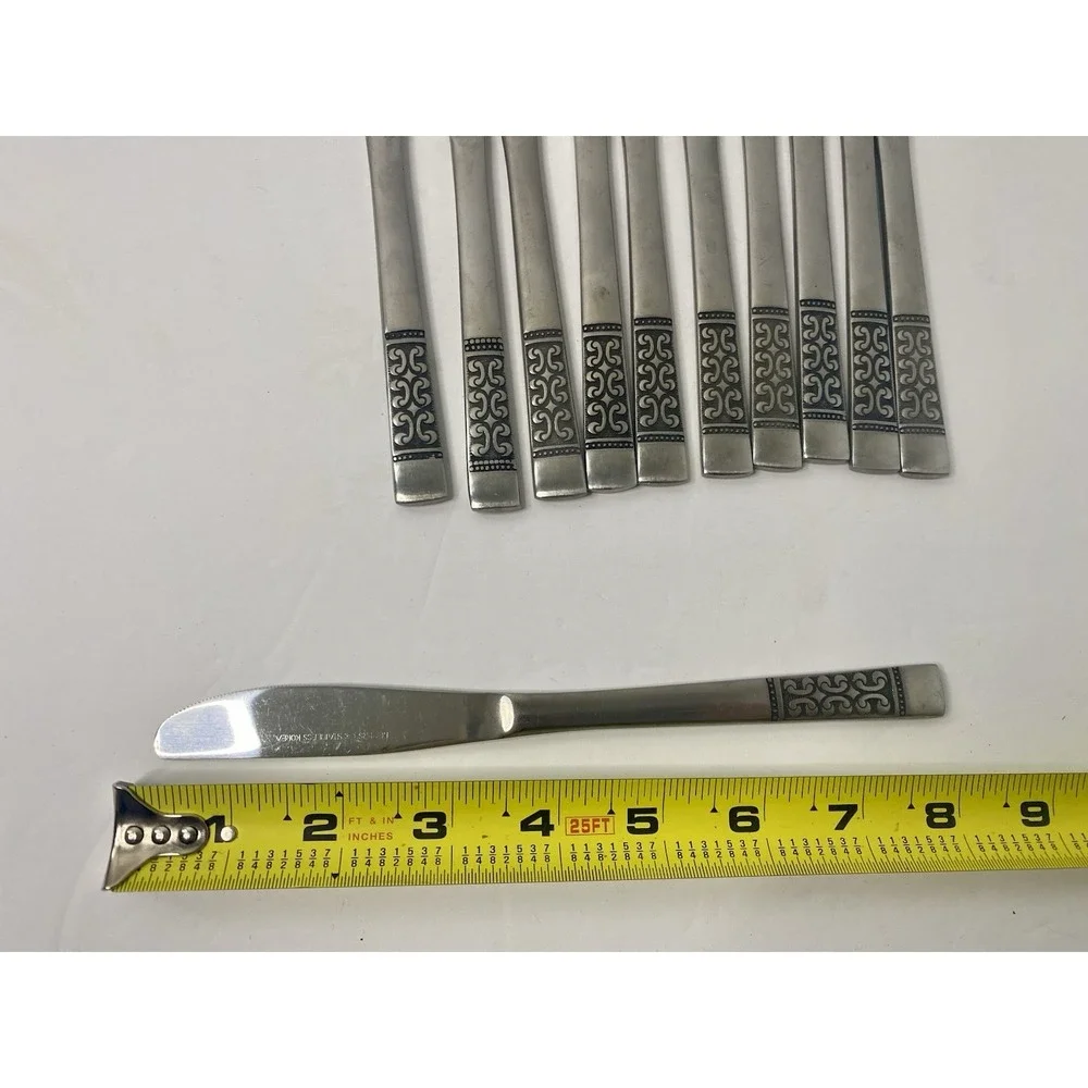 Dinner Knives CASA VISTA Rogers Stanley Roberts Stainless Lot Of 11